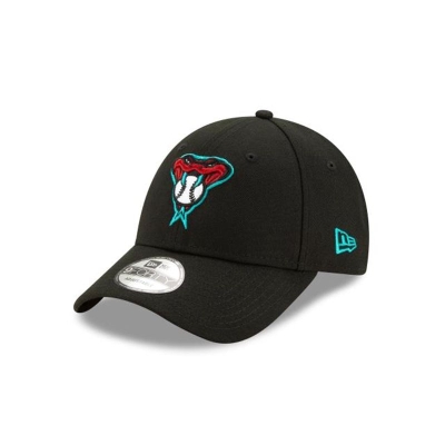 Black Arizona Diamondbacks Hat - New Era MLB The League Alt 9FORTY Adjustable Caps USA4386129